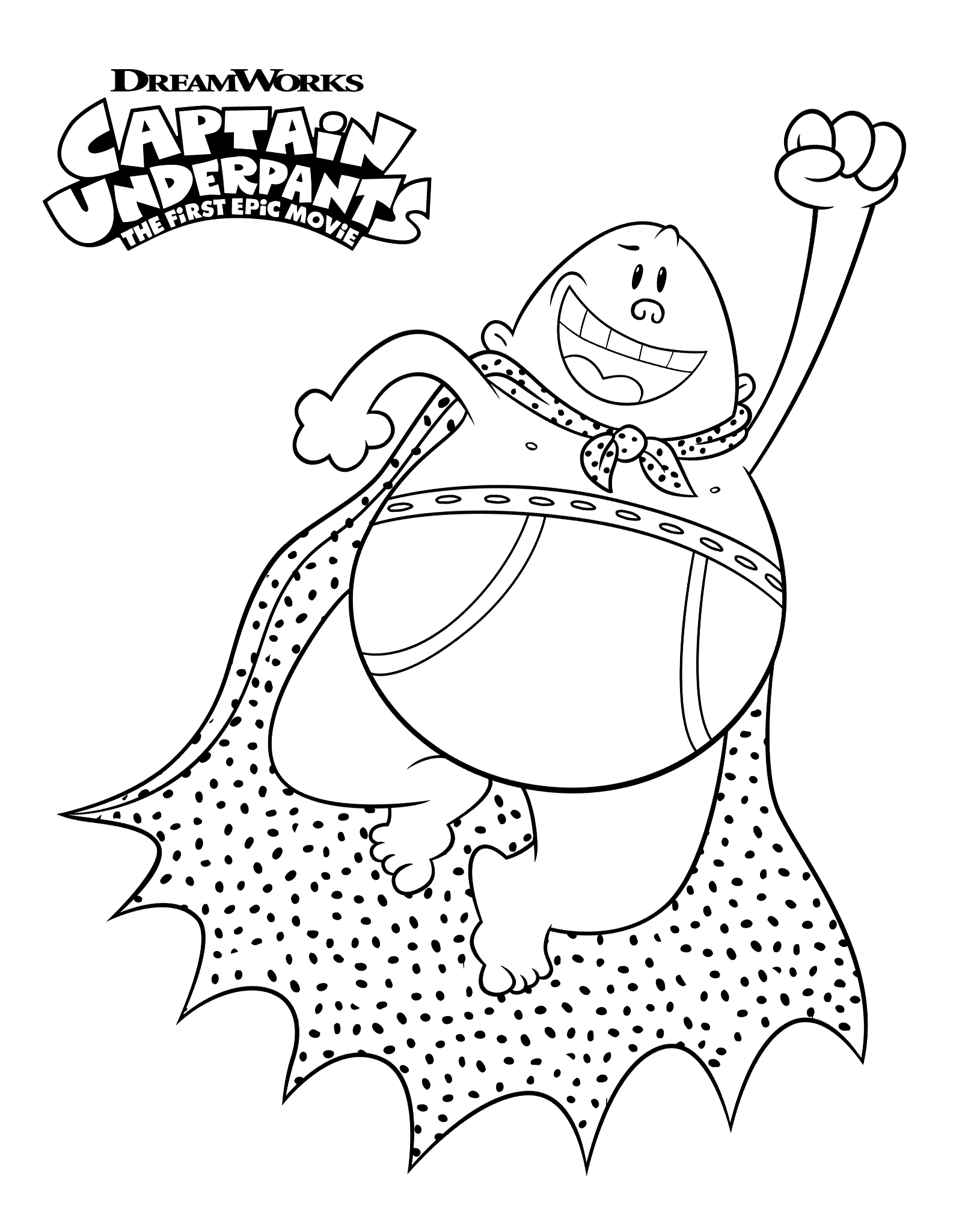 Coloriage Capitaine Bobette en Vol - Capitaine bobette à imprimer