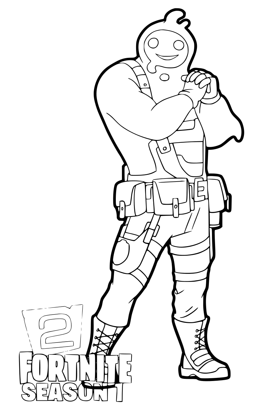Coloriage Fortnite Chapter 2 Rippley - Fortnite à imprimer