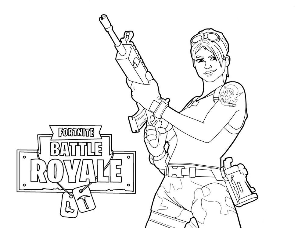 Coloriage Fortnite Master Grenadier - Fortnite à imprimer