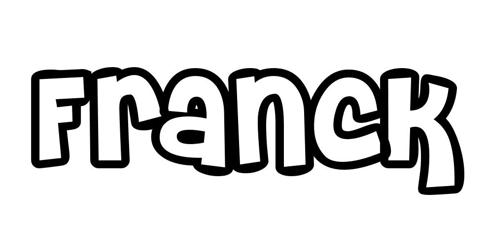 Coloriage Franck - Prénom à imprimer