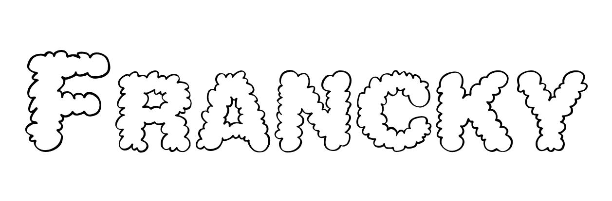 Coloriage Francky - Prénom à imprimer