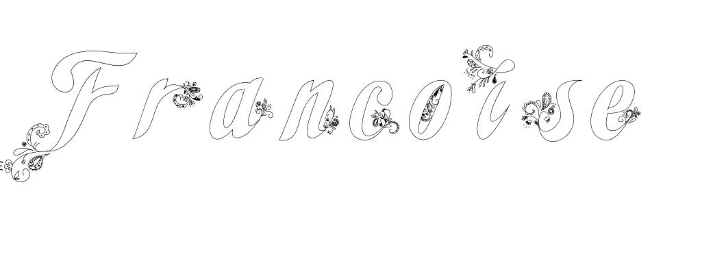 Coloriage Francoise - Prénom à imprimer