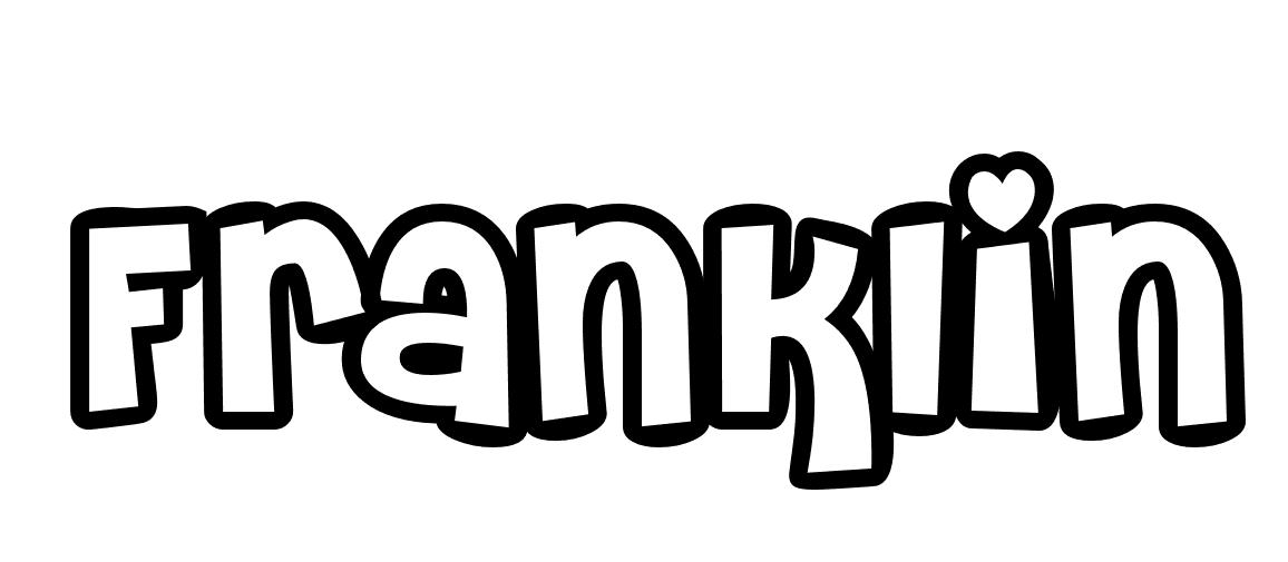 Coloriage Franklin - Prénom à imprimer