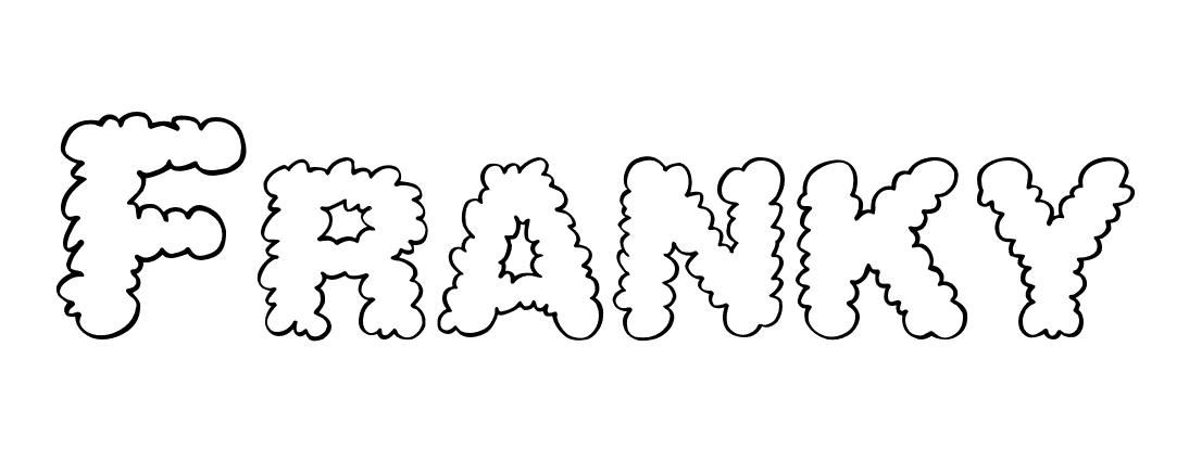 Coloriage Franky - Prénom à imprimer
