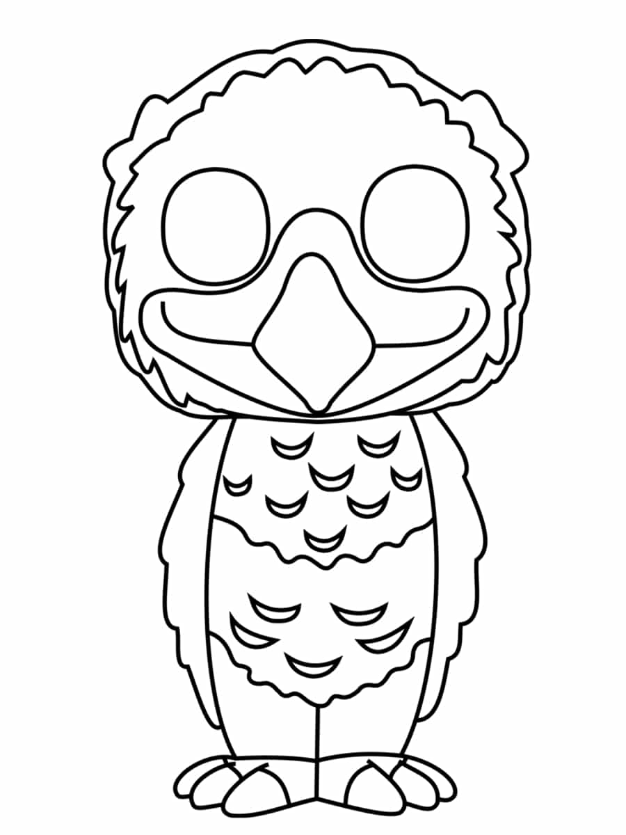 Coloriage Fumseck - Harry potter à imprimer