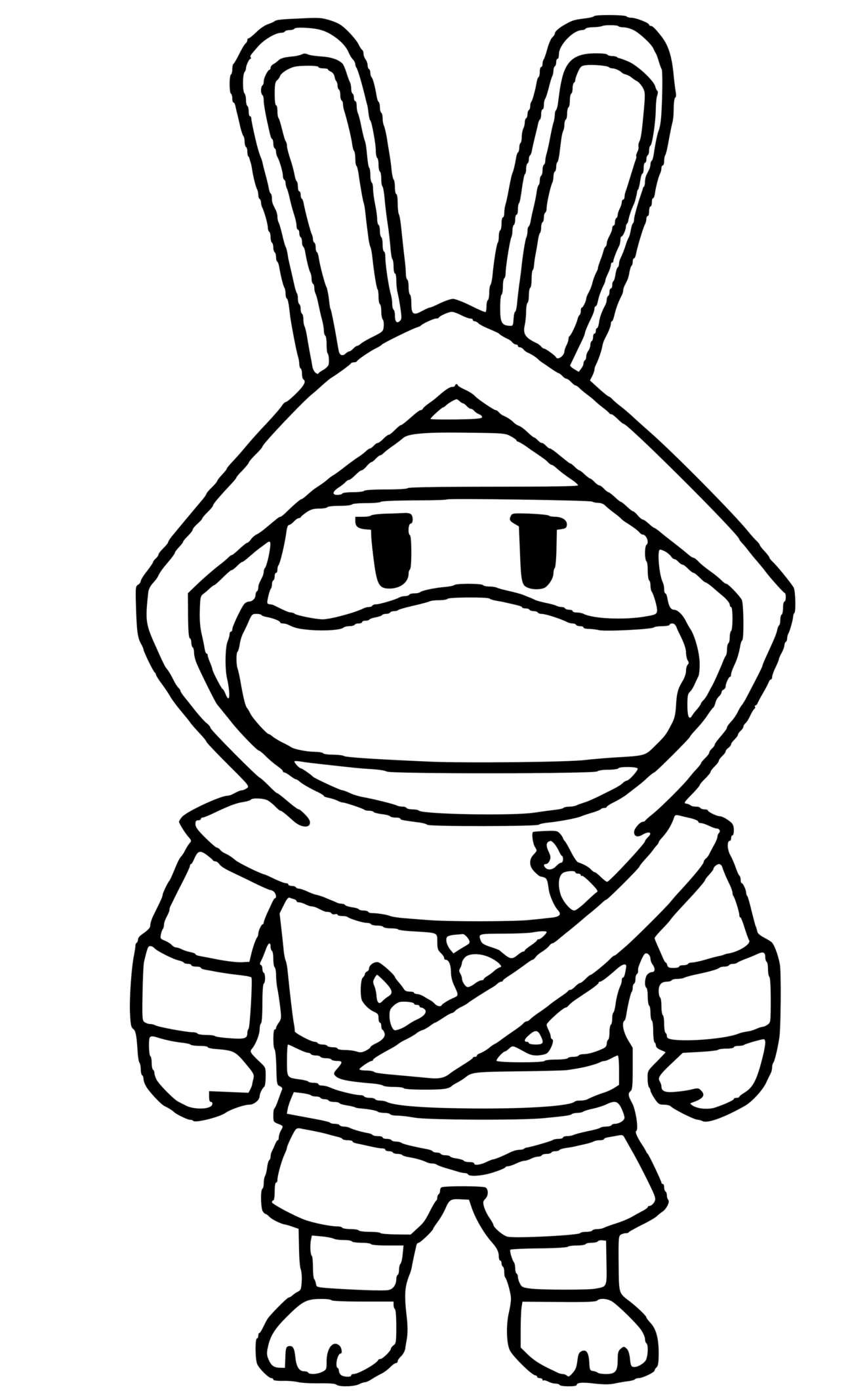 Coloriage Furiken Stumble Guys - Stumble guys à imprimer