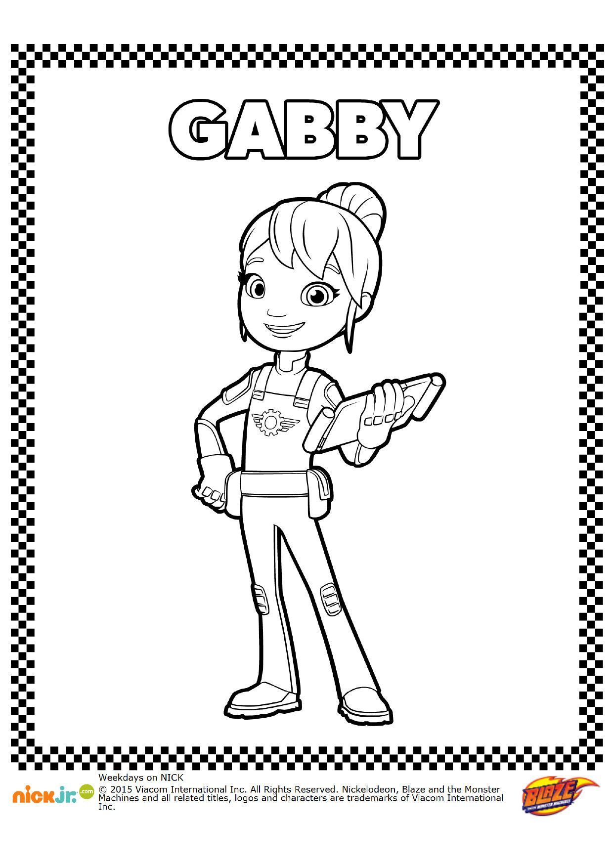 Coloriage Gabby - Gulli à imprimer