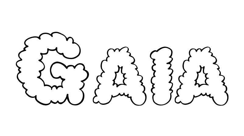 Coloriage Gaia - Prénom à imprimer