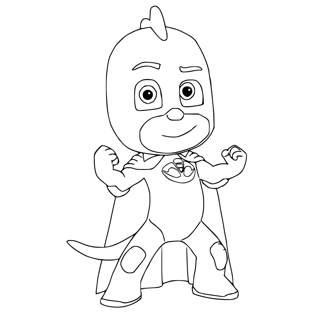 Coloriage Gekko Pyjamasques Disney - Pyjamasques à imprimer