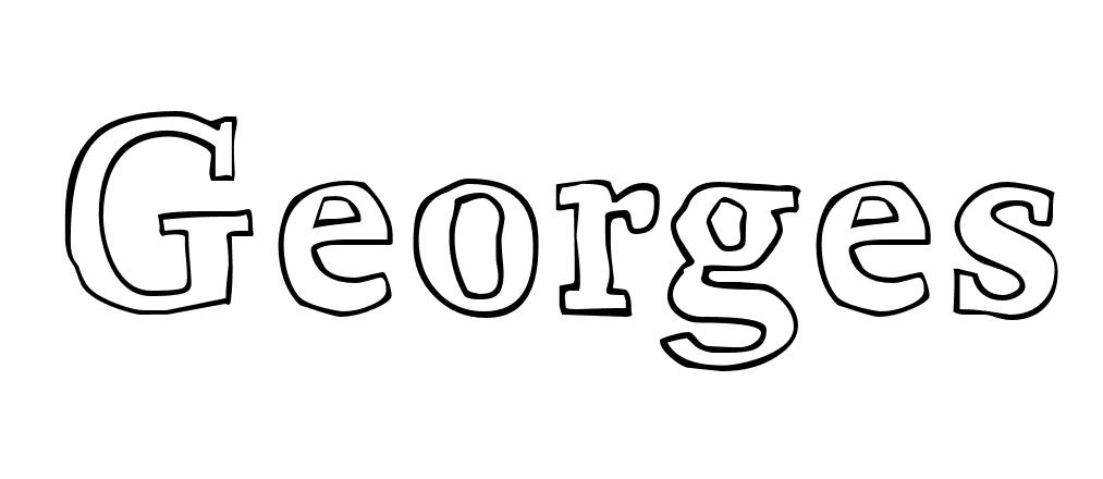 Coloriage Georges - Prénom à imprimer