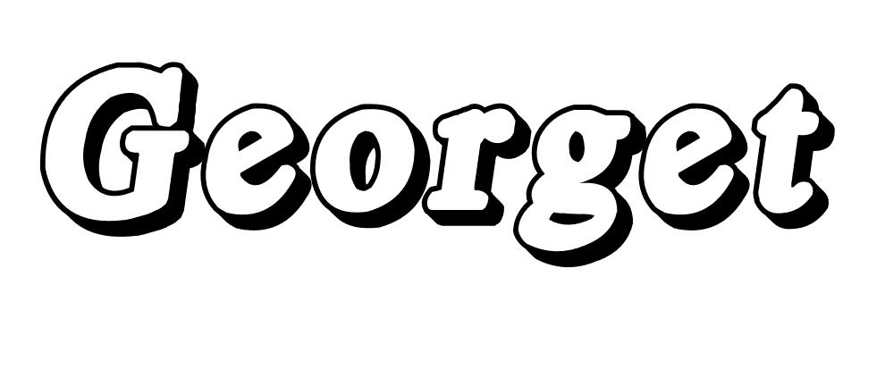 Coloriage Georget - Prénom à imprimer