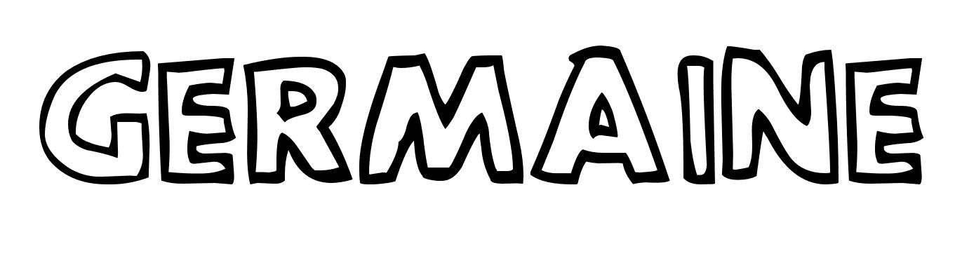 Coloriage Germaine - Prénom à imprimer