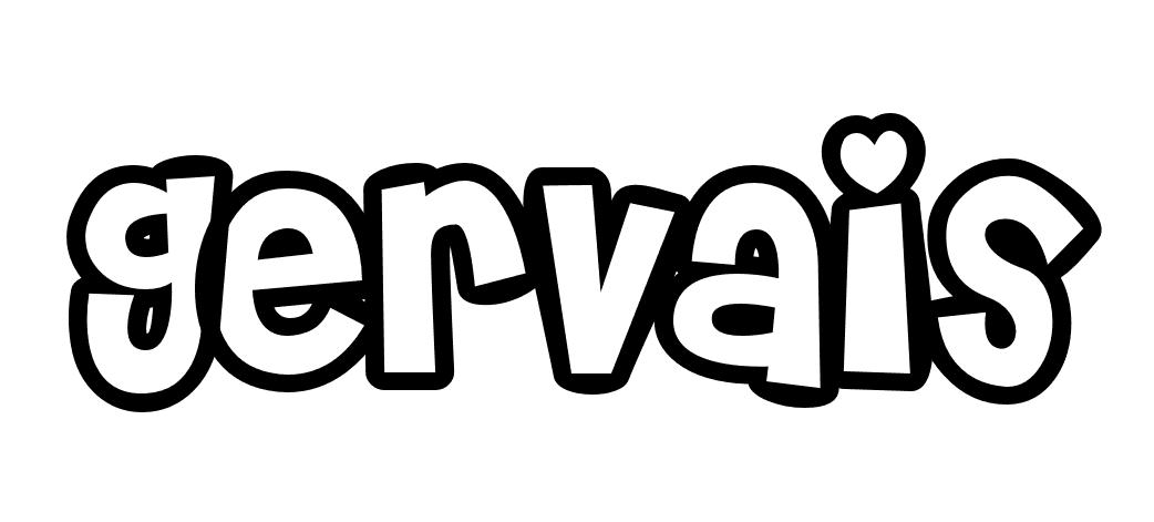 Coloriage Gervais - Prénom à imprimer