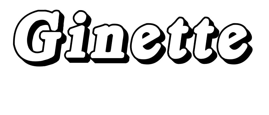 Coloriage Ginette - Prénom à imprimer