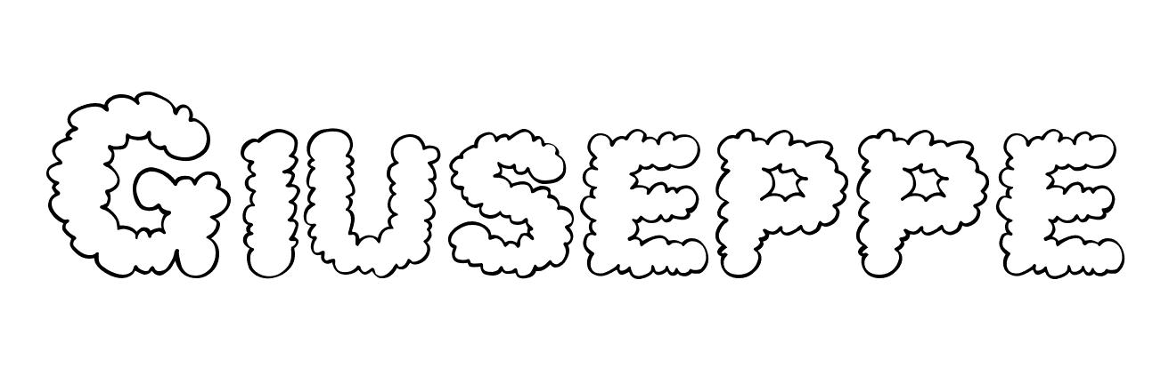 Coloriage Giuseppe - Prénom à imprimer