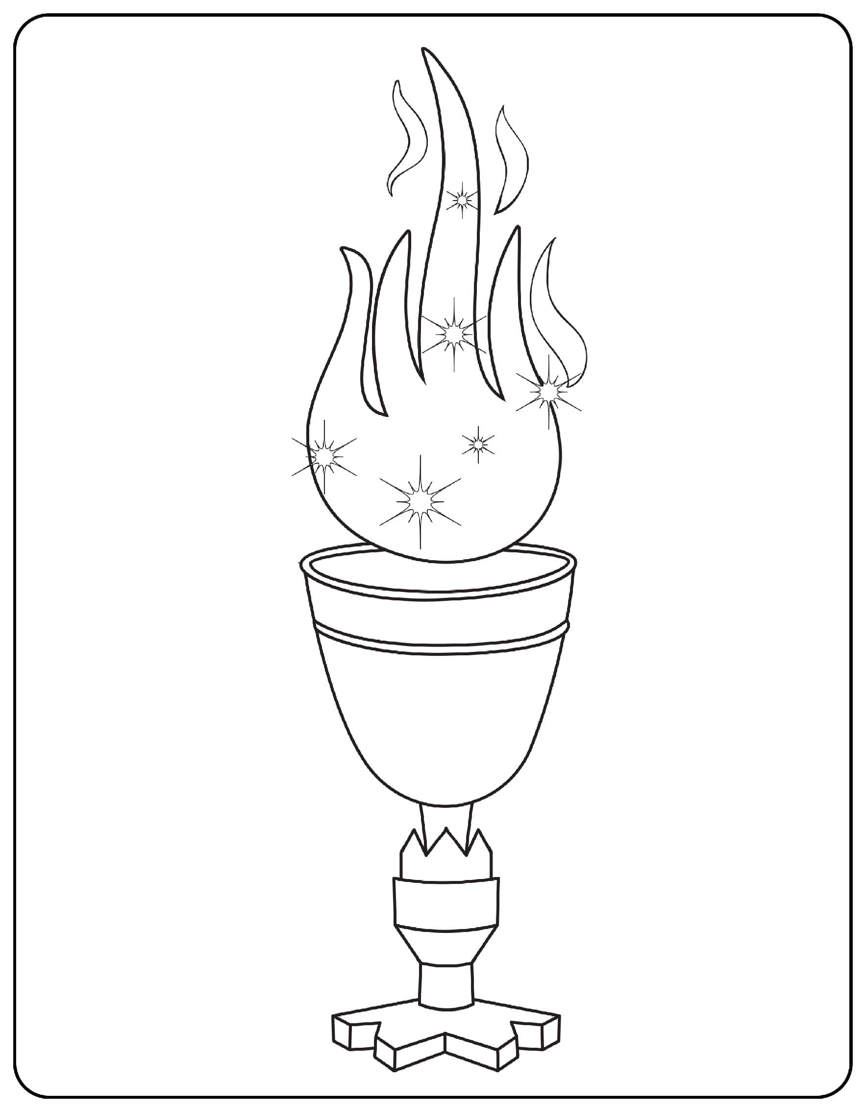 Coloriage Goblet Of Fire - Harry potter à imprimer