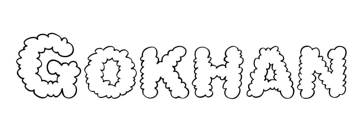 Coloriage Gokhan - Prénom à imprimer