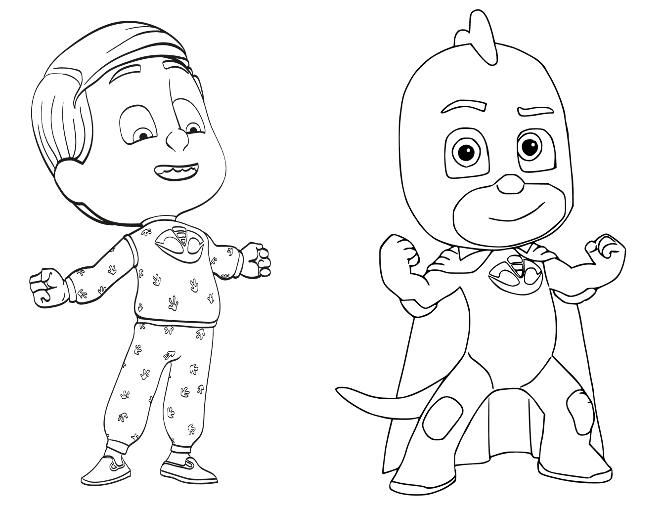 Coloriage Greg Is Gekko De Pyjamasques - Pyjamasques à imprimer