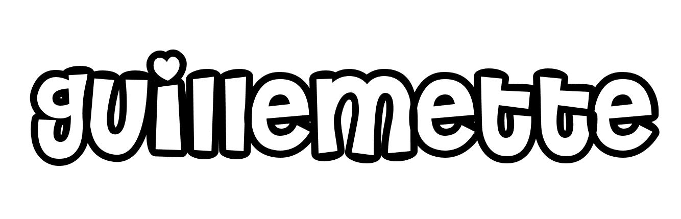 Coloriage Guillemette - Prénom à imprimer