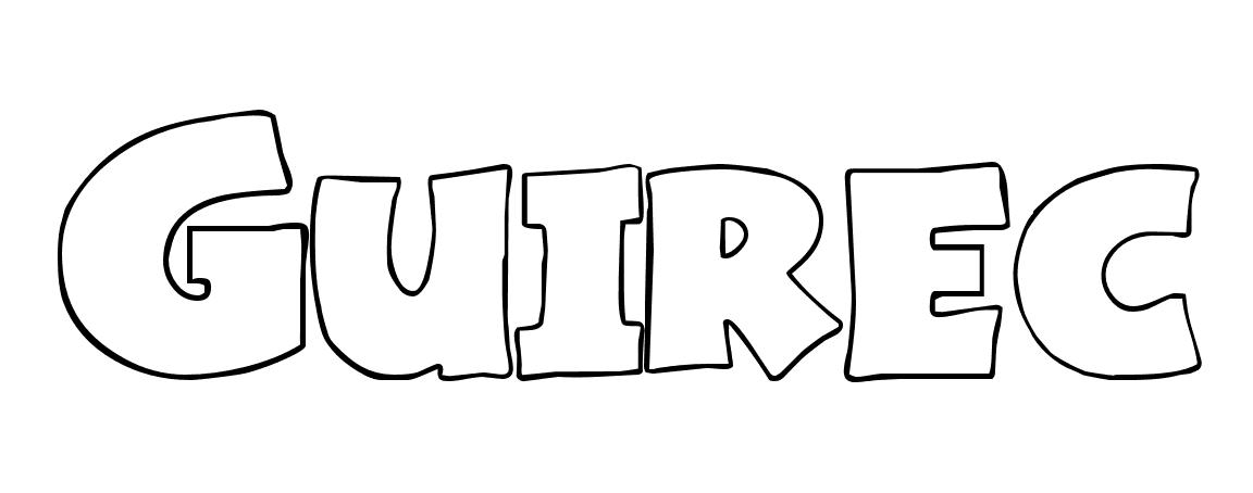 Coloriage Guirec - Prénom à imprimer