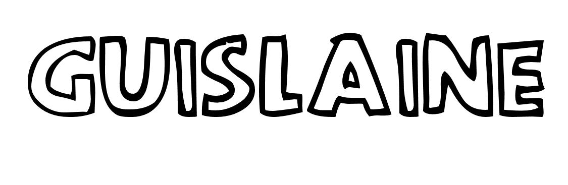 Coloriage Guislaine - Prénom à imprimer