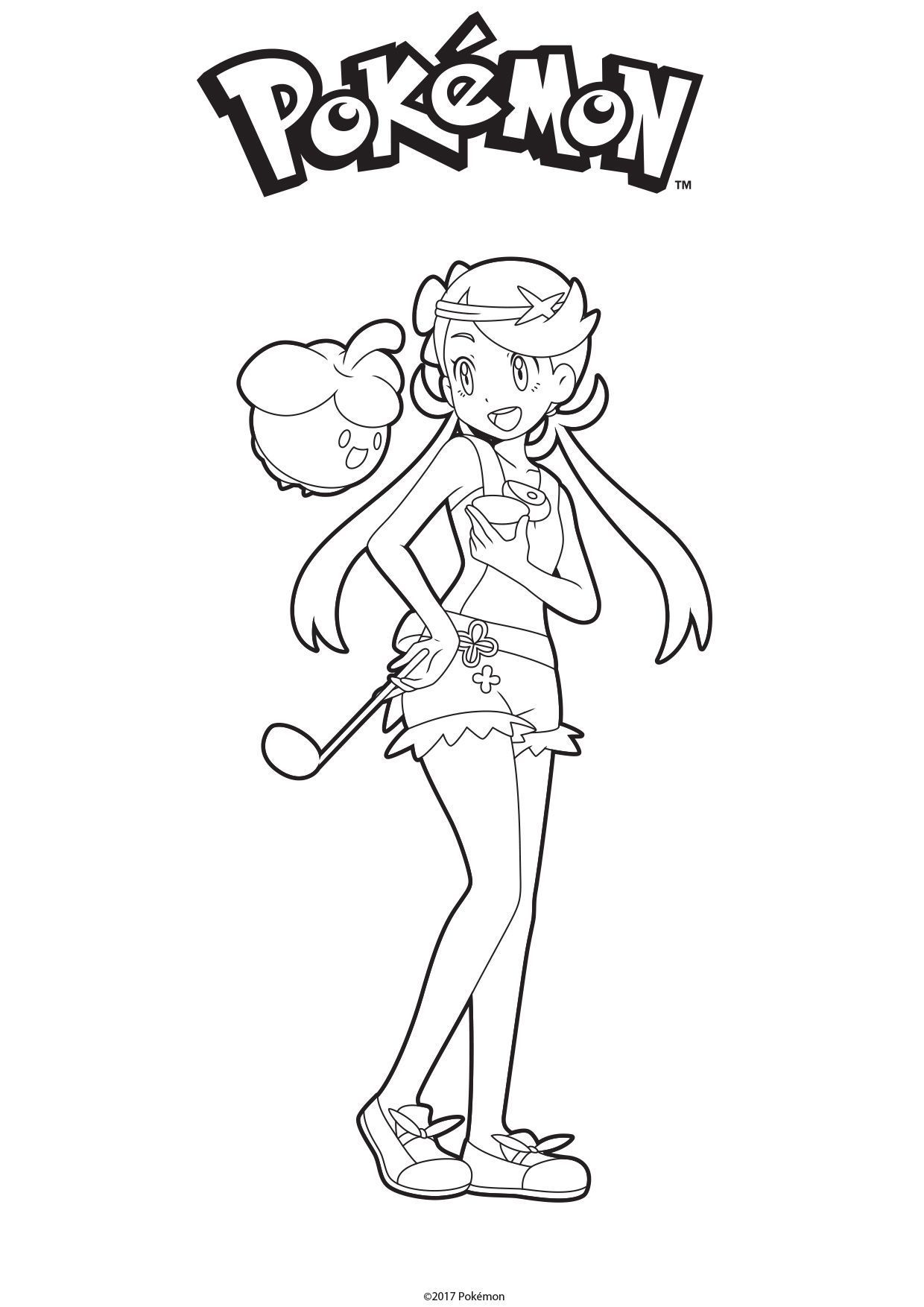 Coloriage Gulli Barbara Pokemon - Gulli à imprimer