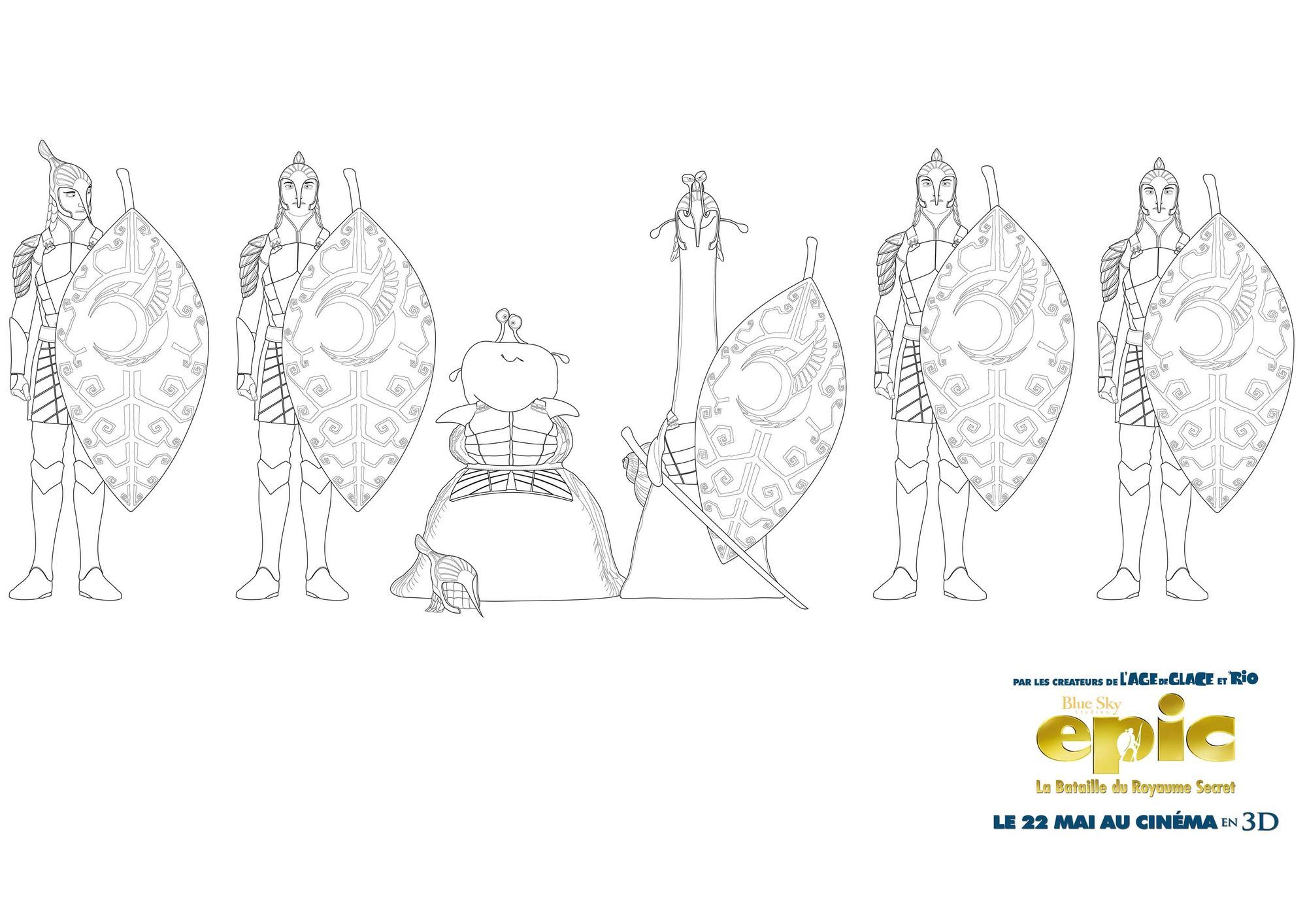 Coloriage Gulli Epic Hommes Feuilles - Gulli à imprimer