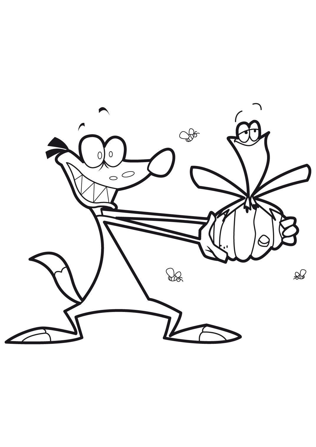 Coloriage Gulli Grenouille et Furet espiègle - Gulli à imprimer