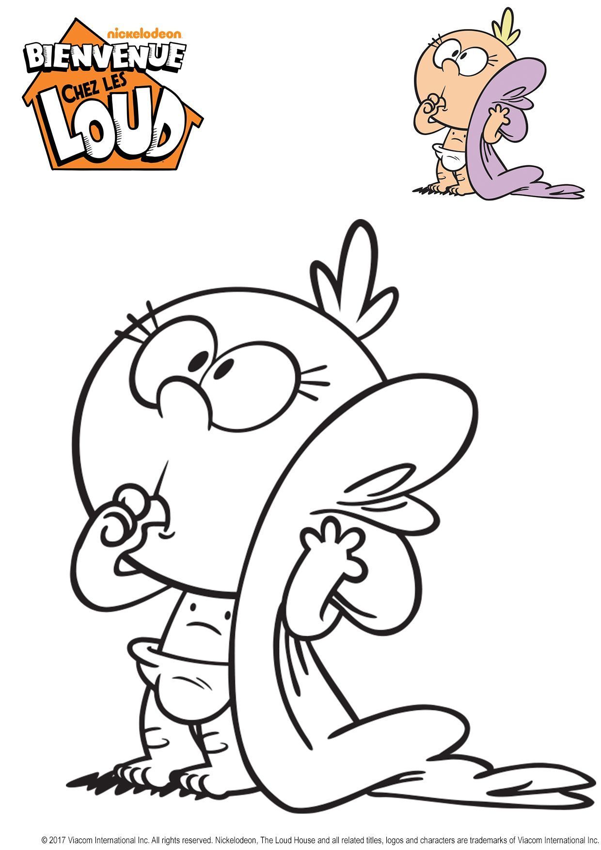 Coloriage Gulli Lily Bienvenue Chez Les Loud - Gulli à imprimer
