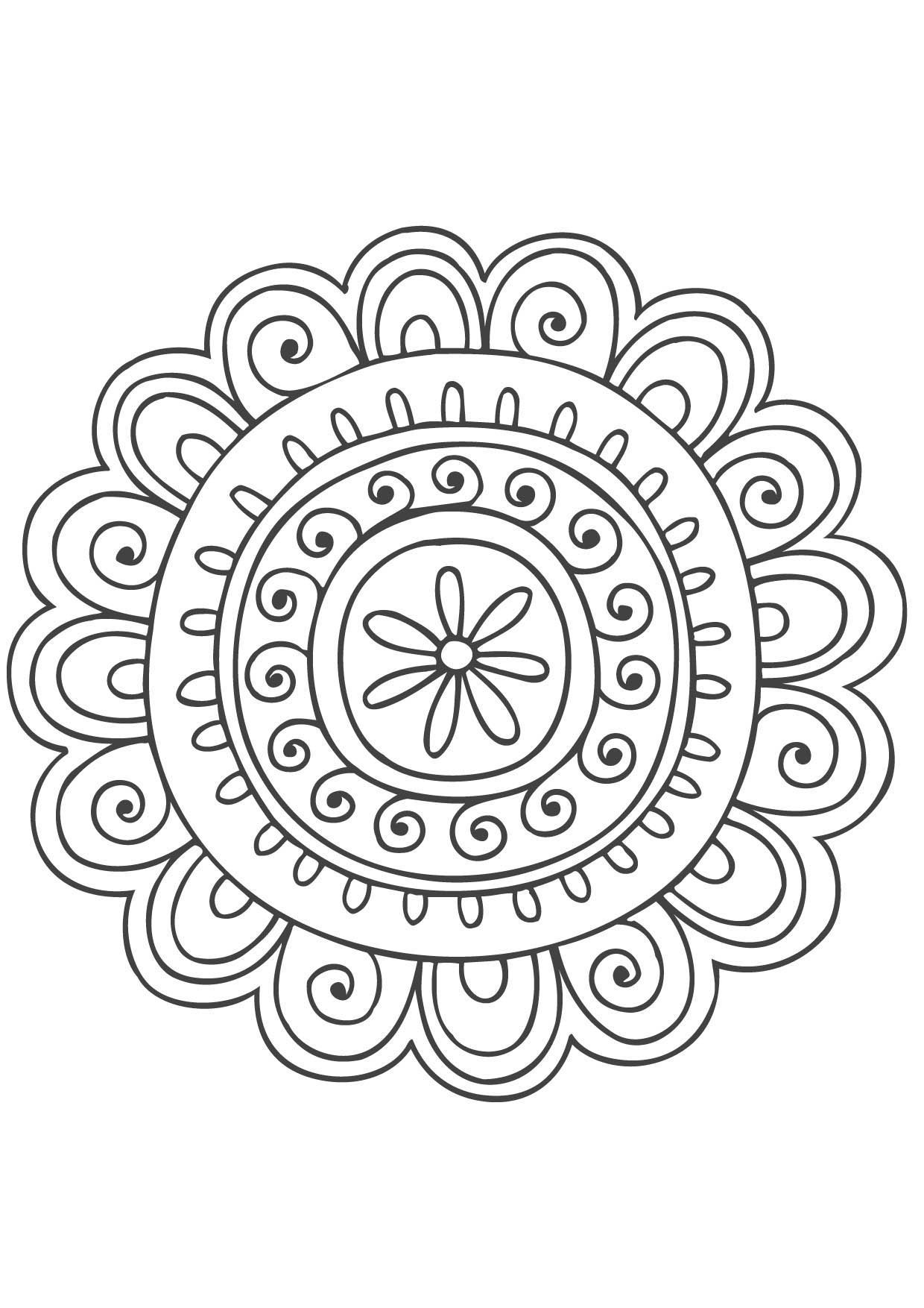 Coloriage Mandala Naturel Gulli Botanique - Gulli à imprimer