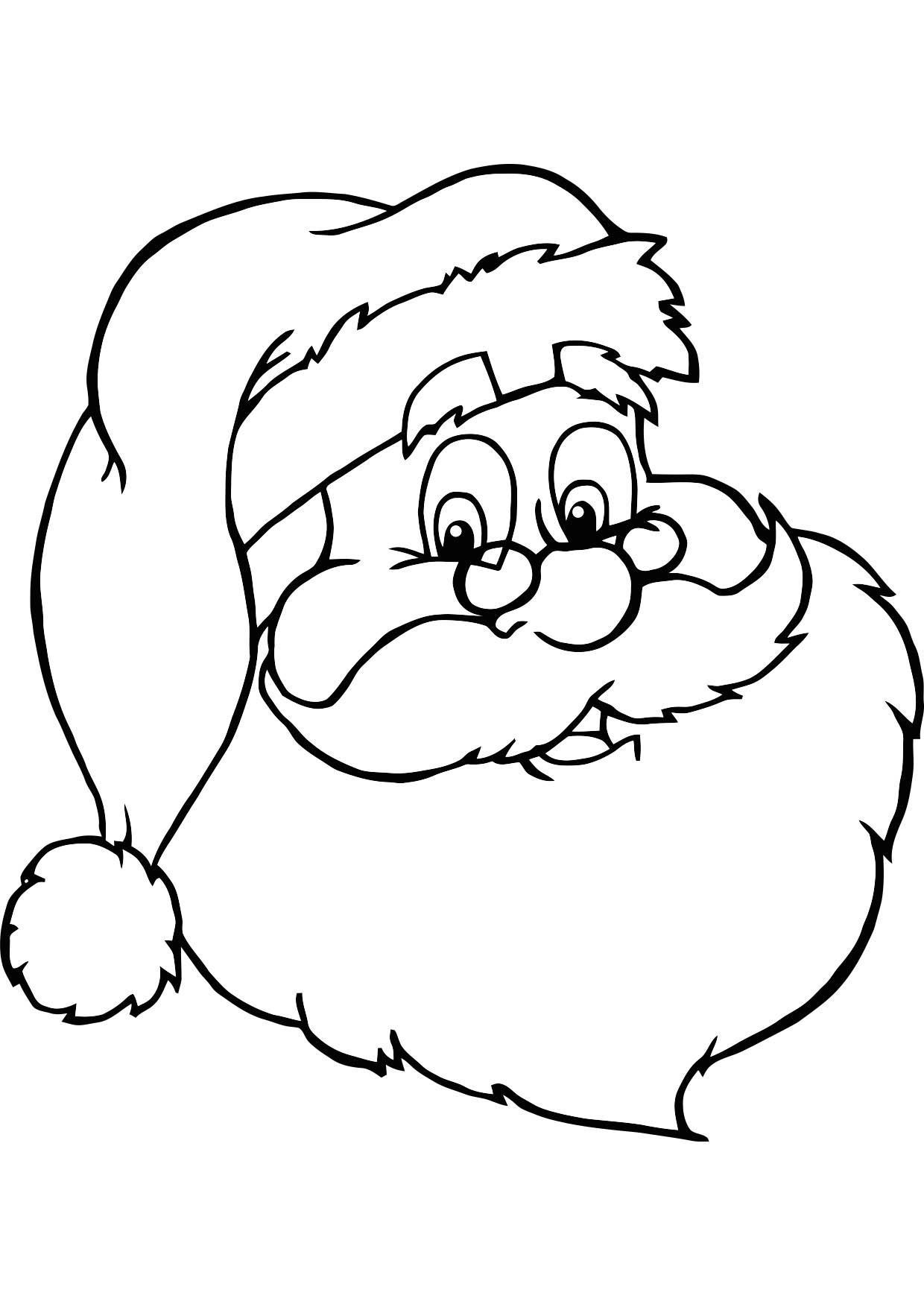 Coloriage Gulli Noël Le Portait Du Père Noël - Gulli à imprimer