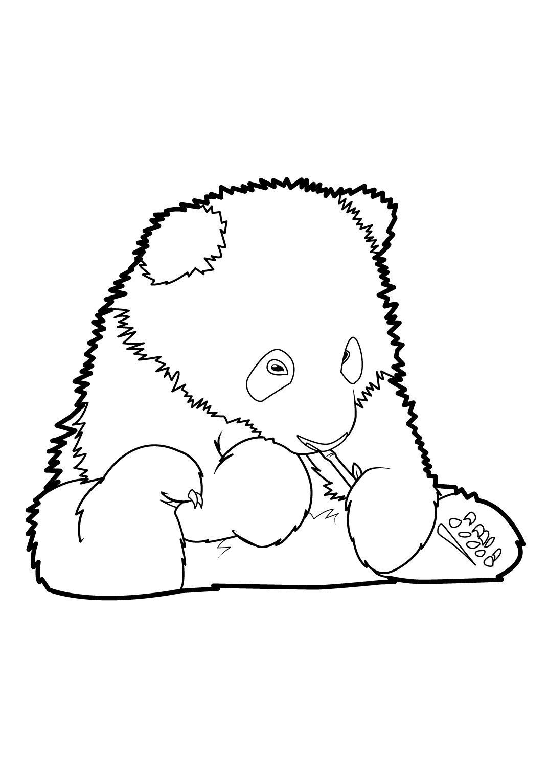 Coloriage Gulli Panda 4 - Panda à imprimer