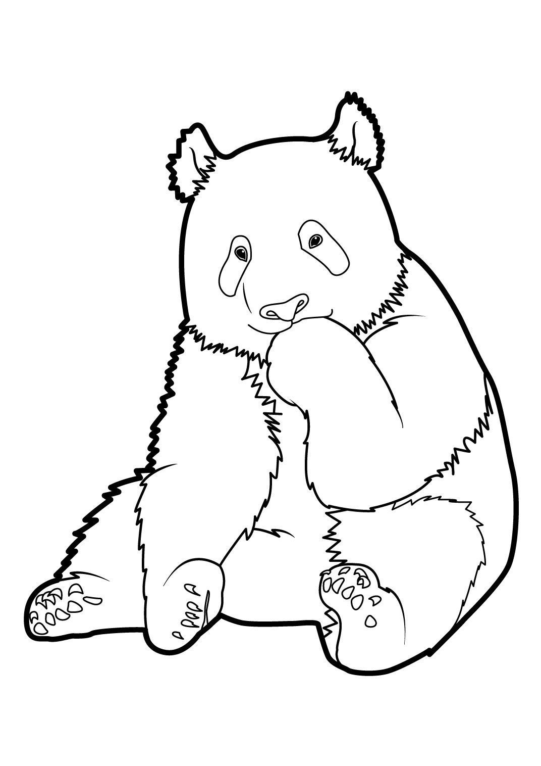 Coloriage Gulli Panda 7 - Panda à imprimer