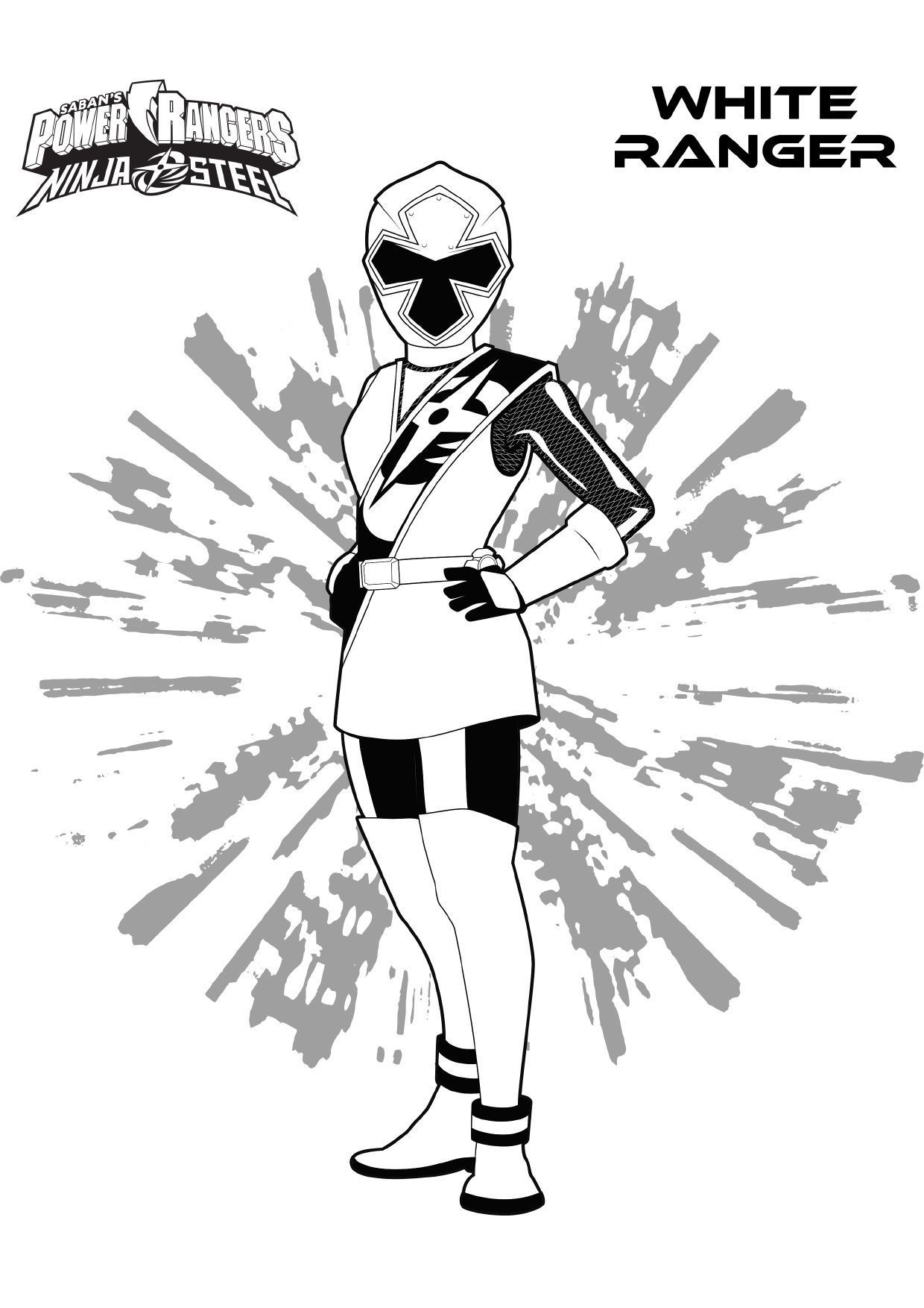 Coloriage Gulli Ranger Blanc - Gulli à imprimer