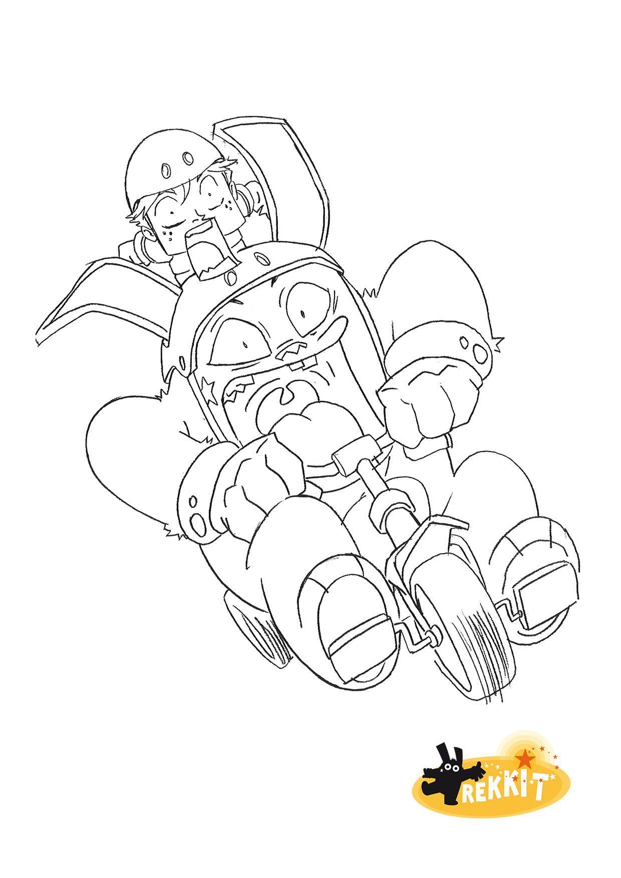 Coloriage Gulli Rekkit Des Aventures Incroyables - Gulli à imprimer