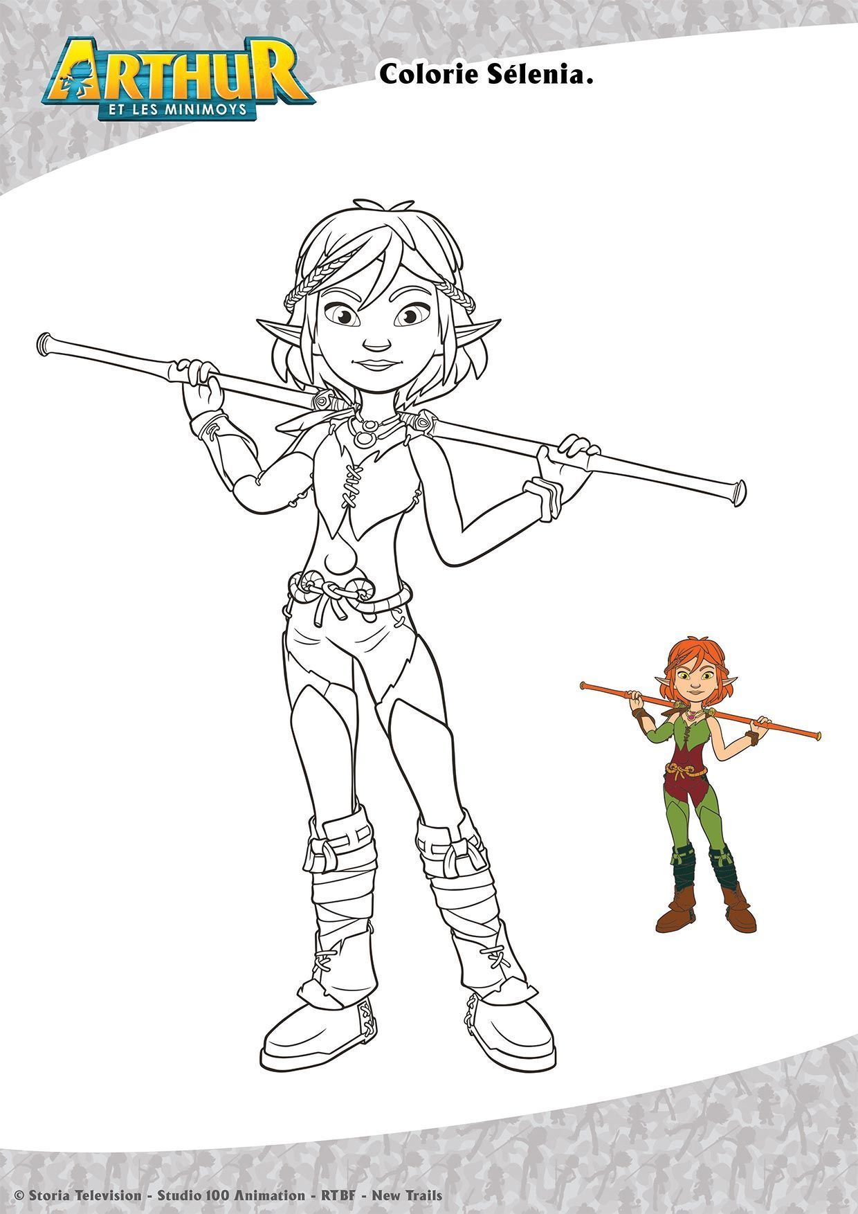 Coloriage Gulli Selenia - Gulli à imprimer
