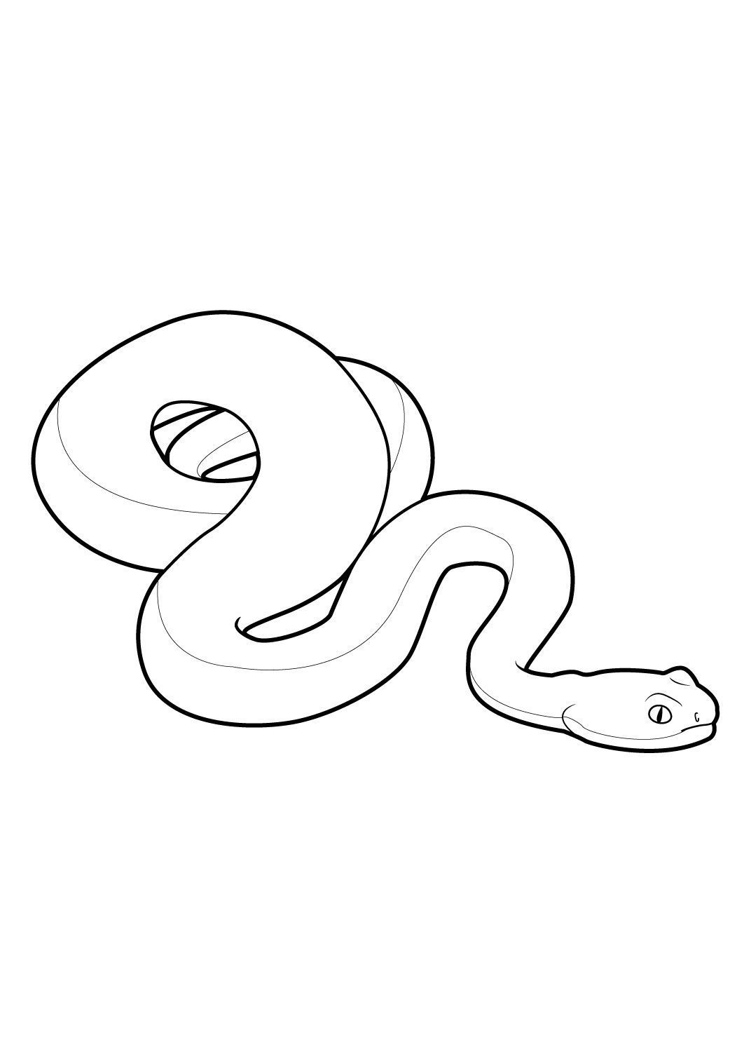 Coloriage Gulli Serpent 4 - Gulli à imprimer