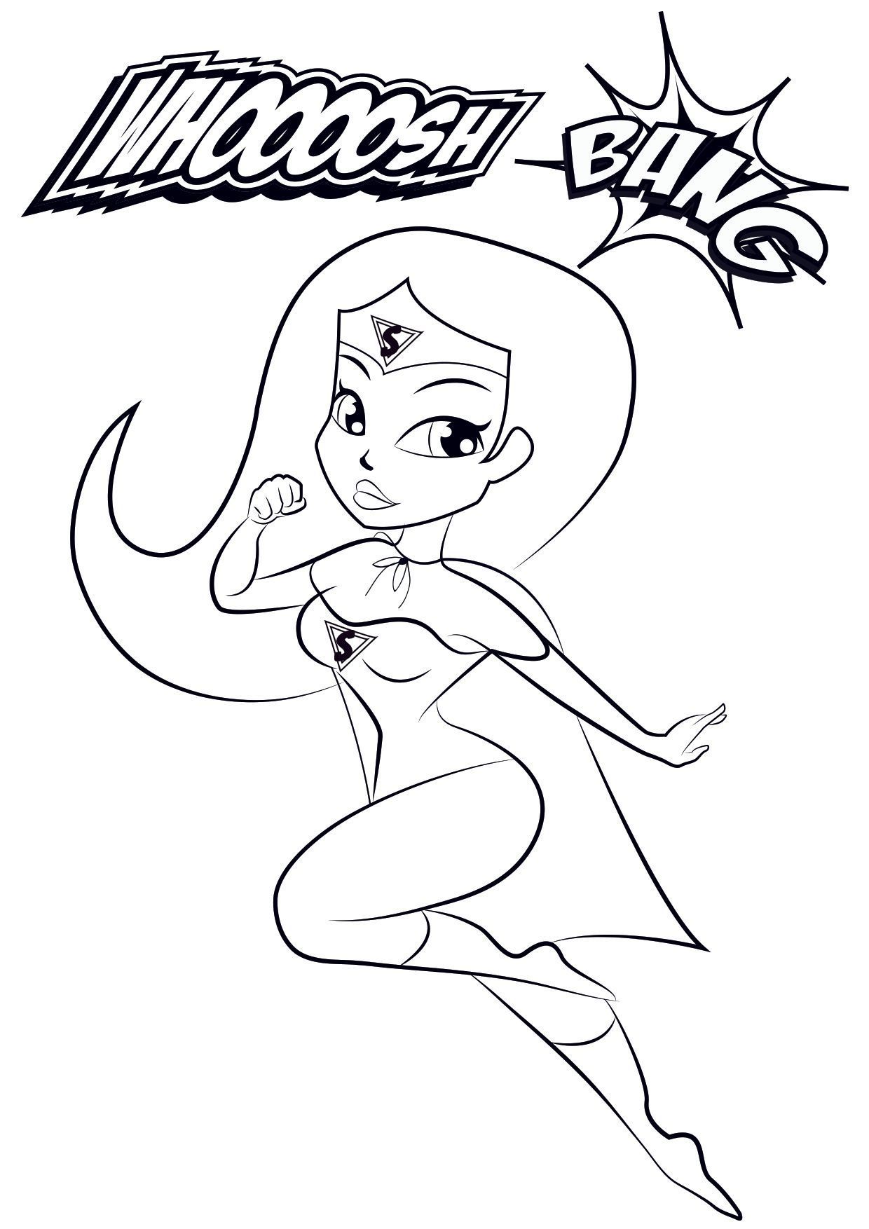 Coloriage Gulli Super Maman - Gulli à imprimer