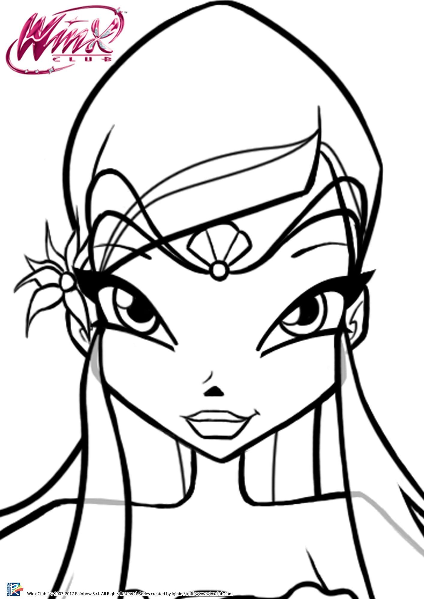 Coloriage Musa et la Musique Winx Club - Gulli à imprimer