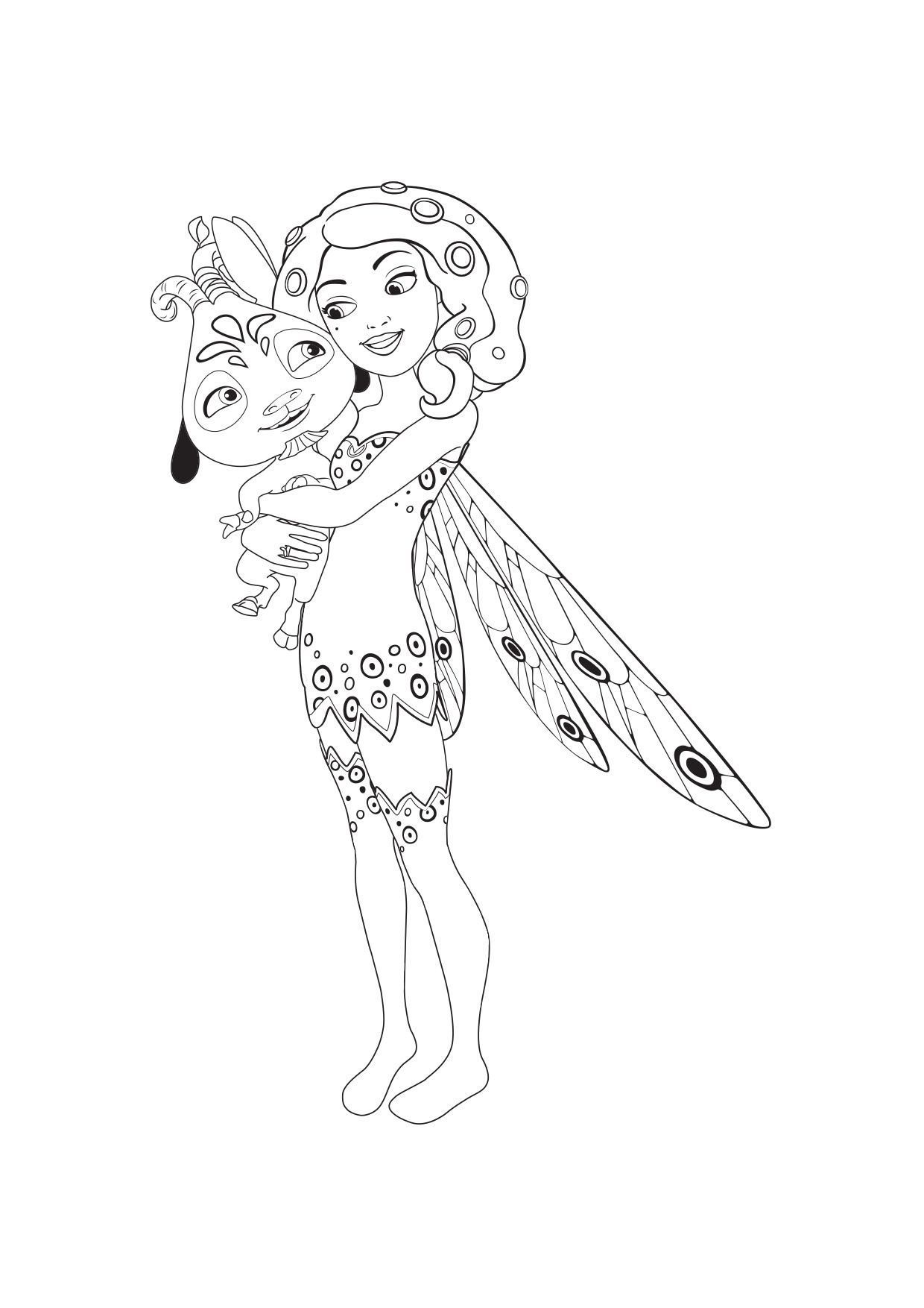 Coloriage Gulli Mia Et Phuddle - Gulli à imprimer