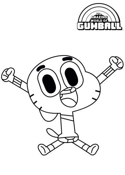 Coloriage Gumball - Gumball à imprimer
