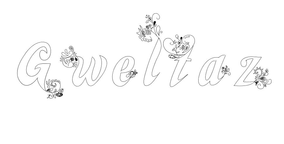 Coloriage Gweltaz - Prénom à imprimer