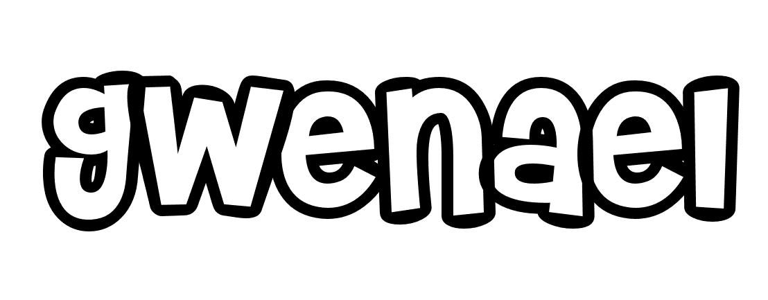 Coloriage Gwenael - Prénom à imprimer
