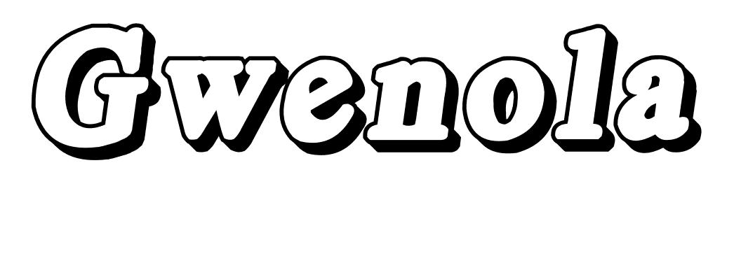 Coloriage Gwenola - Prénom à imprimer