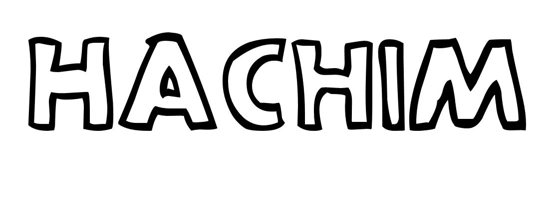 Coloriage Hachim - Prénom à imprimer