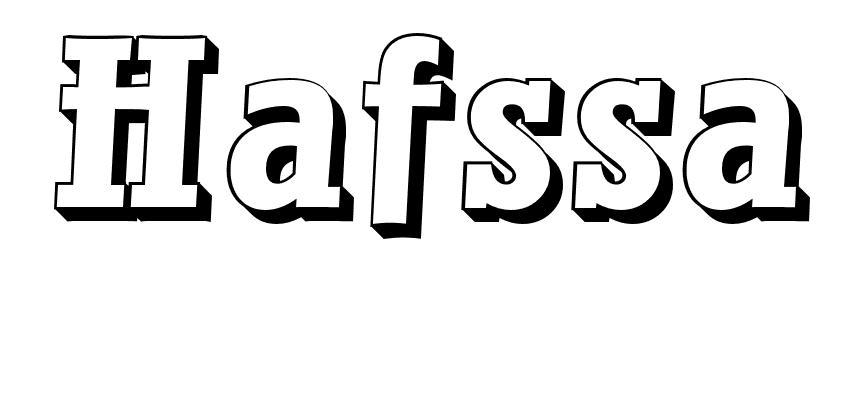 Coloriage Hafssa - Prénom à imprimer