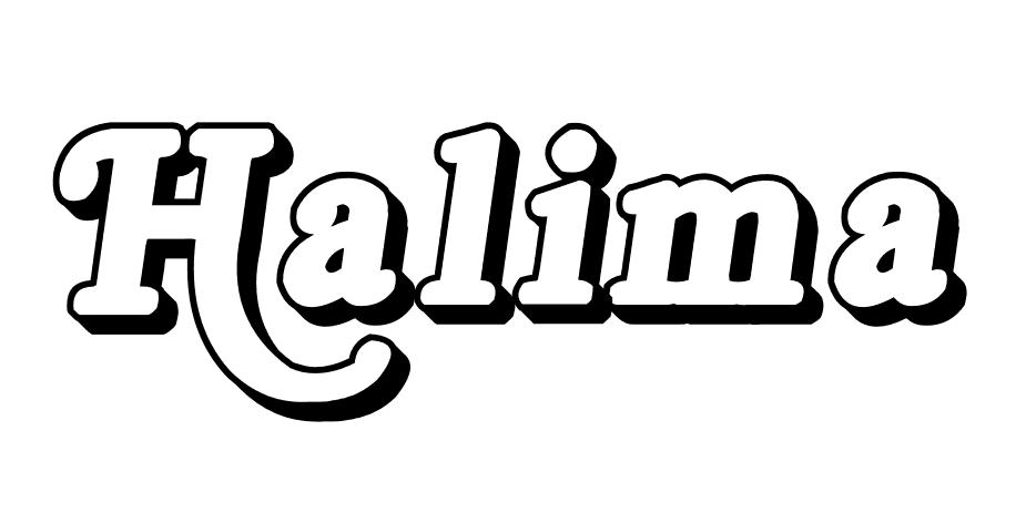Coloriage Halima - Prénom à imprimer