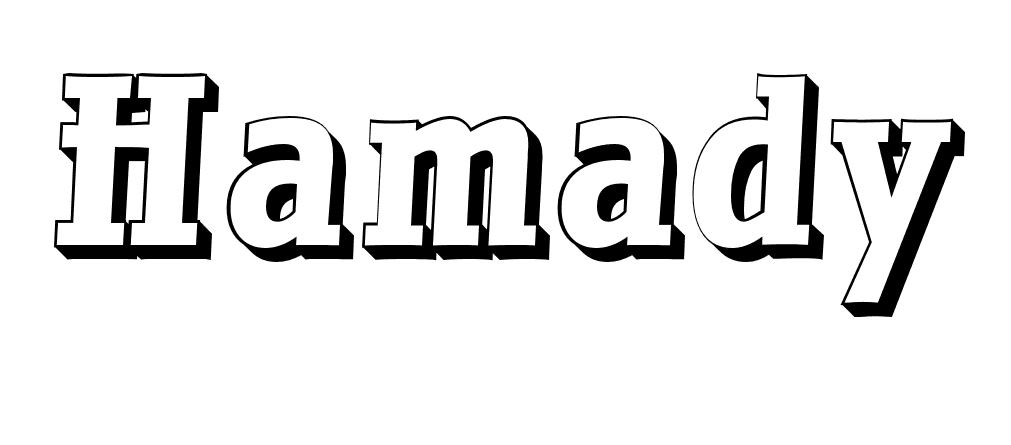 Coloriage Hamady - Prénom à imprimer