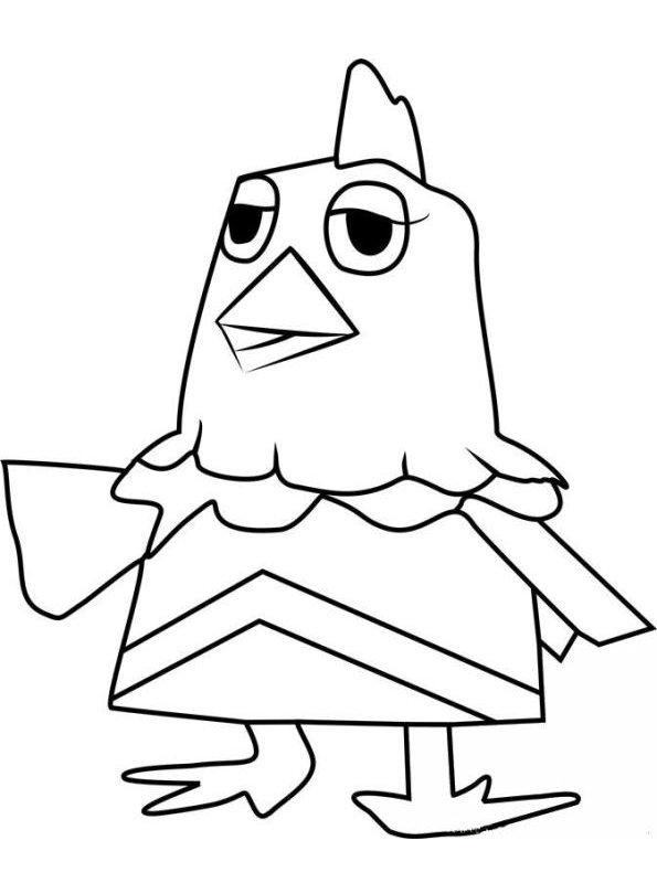 Coloriage Hank - Animal crossing à imprimer