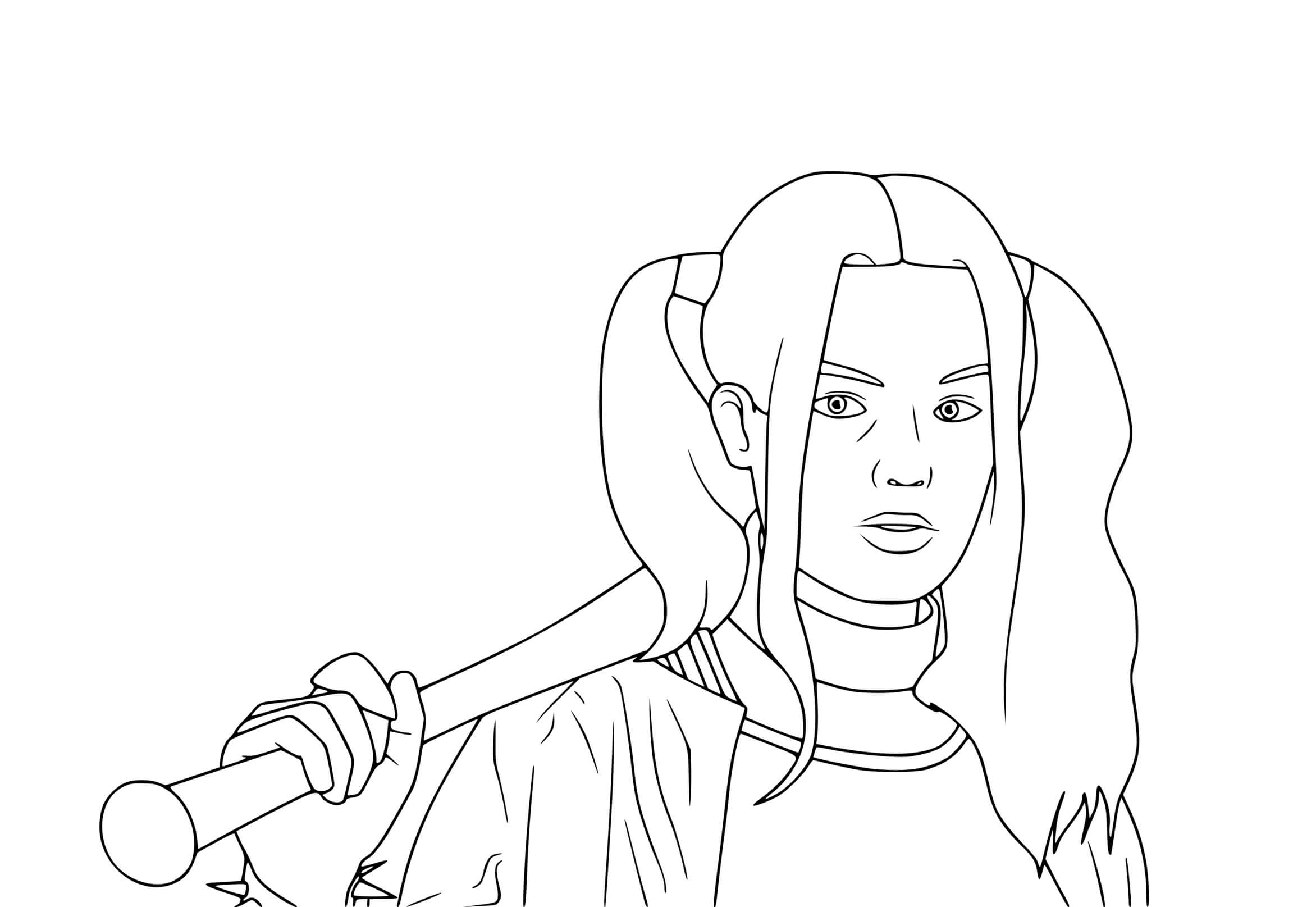 Coloriage Harley Quinn De Suicide Squad - Harley quinn à imprimer